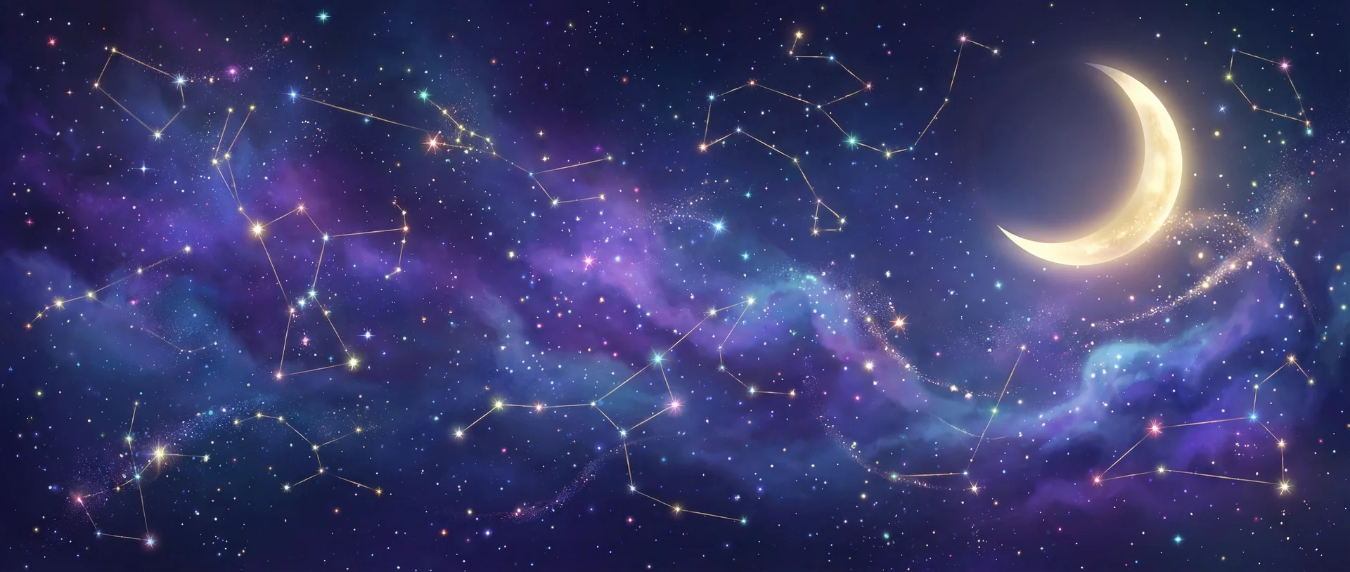 星空背景 - 肌肉男打飞机 | 每日星座运势与塔罗占卜